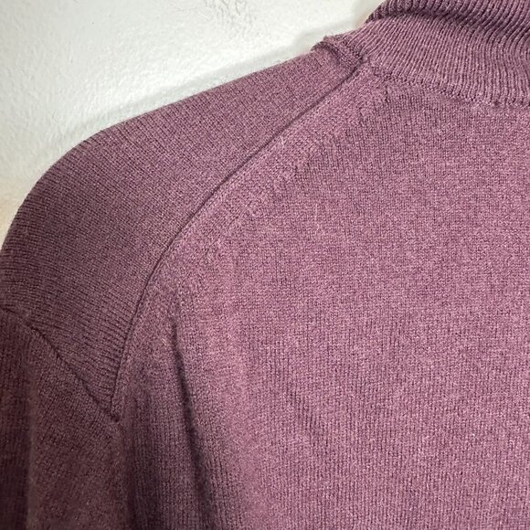 Allsaints Raven Quarter 1\4 Half Zip Sweatshirt Size XXL Maroon Oxblood Red - Picture 10 of 11